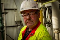 Trabajador de plataforma petrolera de Stavanger Noruega - foto de stock