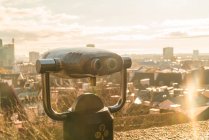 Binoculars watch or observation view point at the old town of Tallinn — Stock Photo