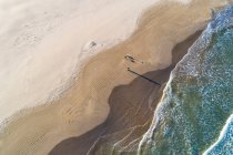 Aerea della spiaggia di Valencia in autunno — Foto stock
