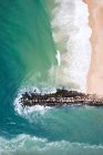 Vista aérea da praia em Nova Inglaterra — Fotografia de Stock