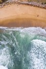 Vista aérea de la playa de Nueva Inglaterra - foto de stock