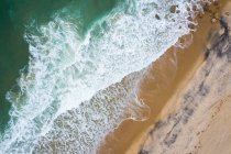 Вид с воздуха на пляж в Новой Англии — стоковое фото
