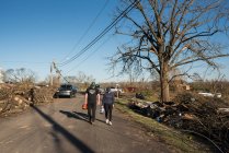 Volunteers for tornado relief in tennessee — Stock Photo