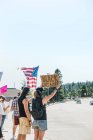 Мирні демонстрації в сільській долині трави (штат Каліфорнія) — стокове фото