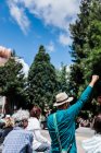 Мирная демонстрация в маленьком сельском городке, Калифорния — стоковое фото