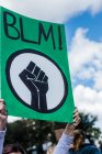 Peaceful Demonstration in Rural Small Town, California BLM Protest — Stock Photo
