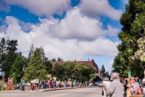 Demonstração pacífica na cidade pequena rural, protesto BLM da Califórnia — Fotografia de Stock
