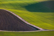 Detalhe de uma paisagem rural na região de Turiec, Eslováquia — Fotografia de Stock