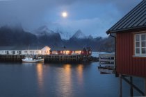 Традиційний район в окрузі Лофотен, Норвегія. — стокове фото