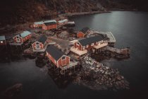 Традиционный район уезда, Норвегия, архипелаг Лоффало — стоковое фото
