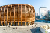 UniCredit Pavilion at the business district — Stock Photo