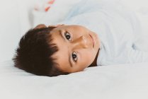 Boy patient dressed in white — Stock Photo