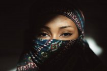 Young beautiful  woman wearing a hijab — Stock Photo