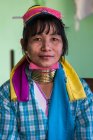 Senior Burmese woman from Kayan tribe (AKA Padaung, long-neck) — Stock Photo