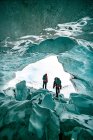 Inside Glaciers On Icefields Parkway — Stock Photo