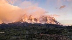 Parc national des Torres del Paine dans le sud de la Patagonie chilienne — Photo de stock