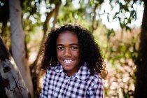 Young Boy Smiling for Camera at Park in Chula Vista — Stock Photo