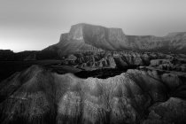 Барденас Реалес. Пустынный ландшафт Барденас в Наварре, Испания — стоковое фото