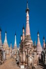 Kakku Pagodas (alias Mwe Taw Kakku Pagodas Complex), district de Taunggyi, État de Shan, Myanmar — Photo de stock