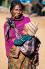MINDAT, CHIN STATE / MYANMAR - Stammesleben der alten Chin Kaang — Stockfoto