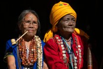 MINDAT, CHIN STATE / MYANMAR - Stammesleben der alten Chin Kaang — Stockfoto