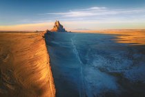 Bela vista do deserto no fundo da natureza — Fotografia de Stock