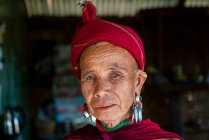 Kayan Lahwi Frau ethnische Gruppen des Kajah Staates der Karen — Stockfoto