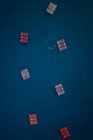 Рыболовный дрон над верхним видом на Атлантический океан в Галиции — стоковое фото