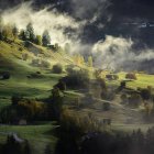 Wunderschöne Landschaft mit Bergen vor Naturkulisse — Stockfoto