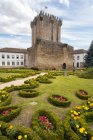 Beautiful view of a medieval castle on the island of st. john, the capital town of portugal — Stock Photo