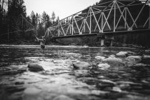 Pesca a Darrington, Washington — Foto stock