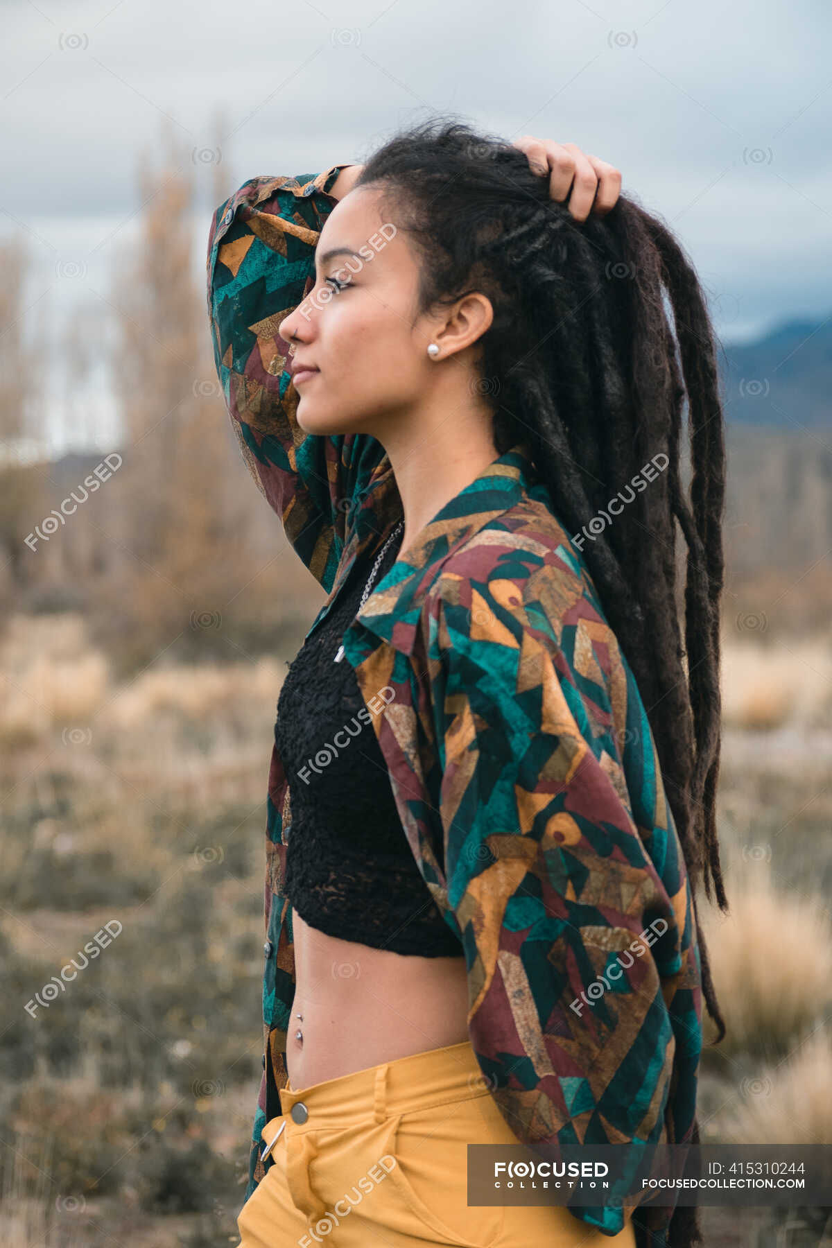 Rasta model en mendoza argentina — happiness, outside Stock Photo