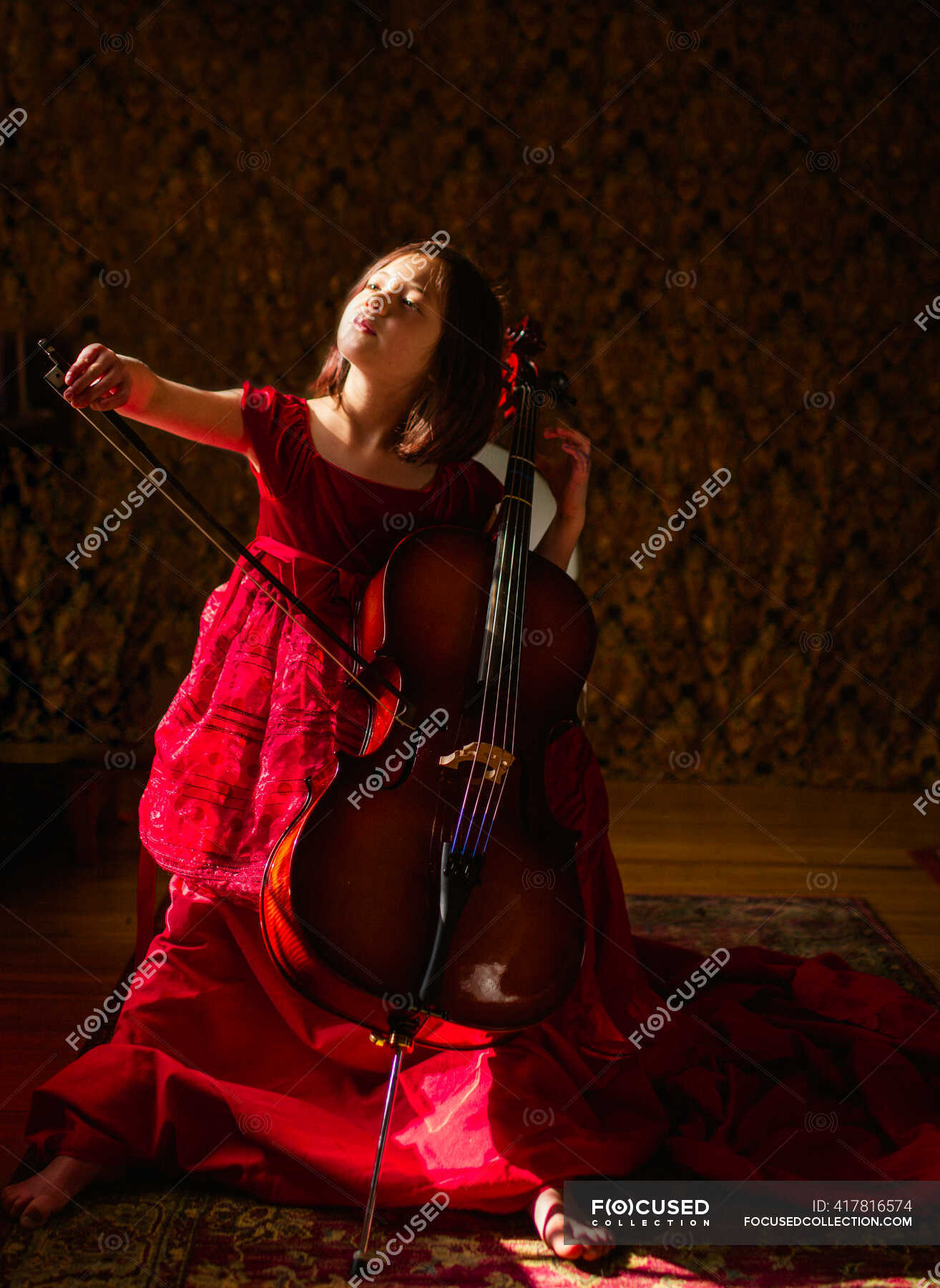 children playing cello