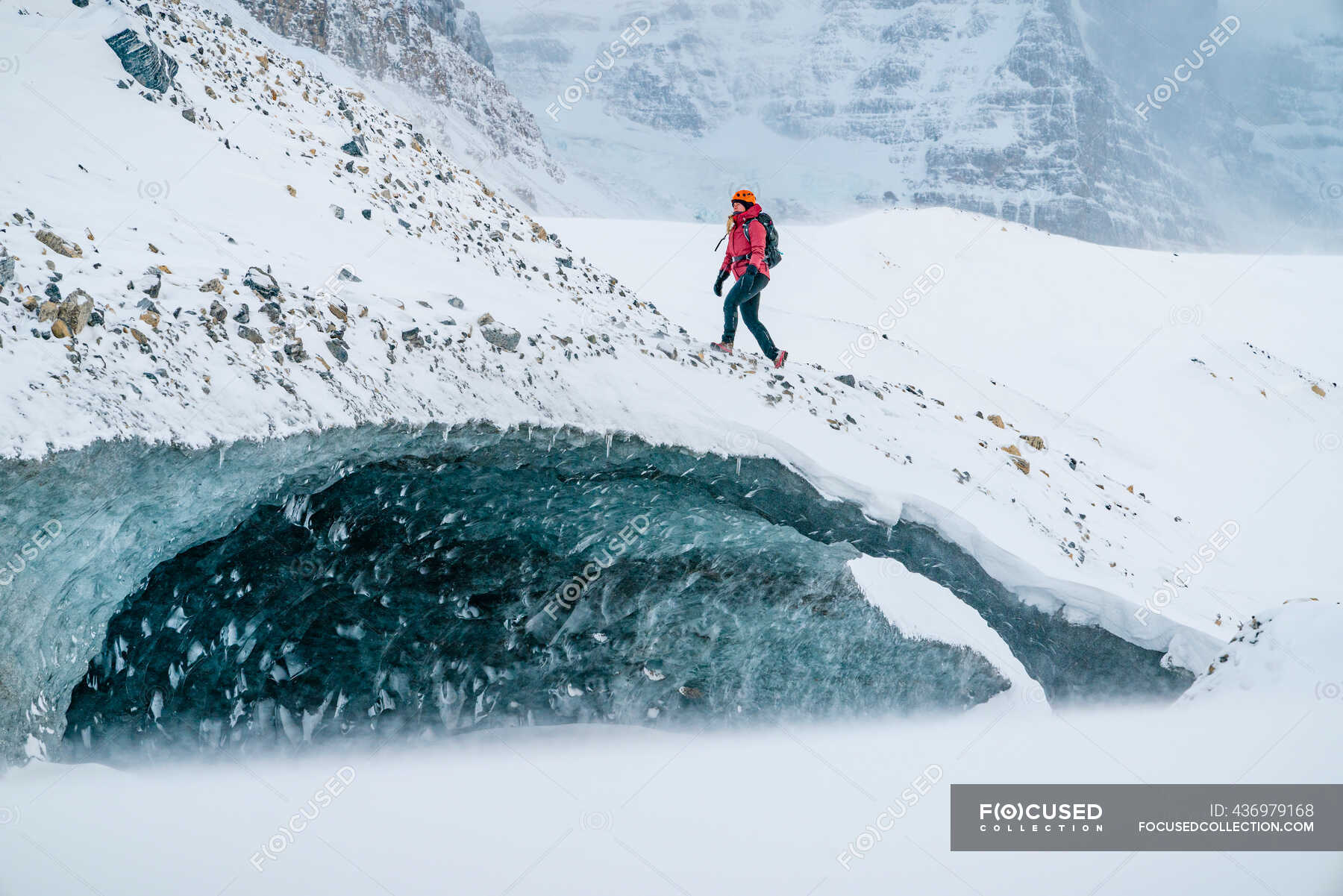 Mountaineer Explores Alberta's Frozen Ice Caves — athabasca, outdoor