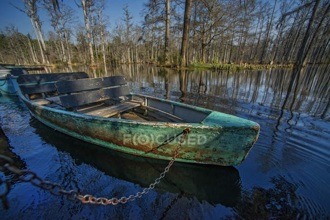 Panoramablick Auf Altes Boot Und Cypress Gardens In South Carolina