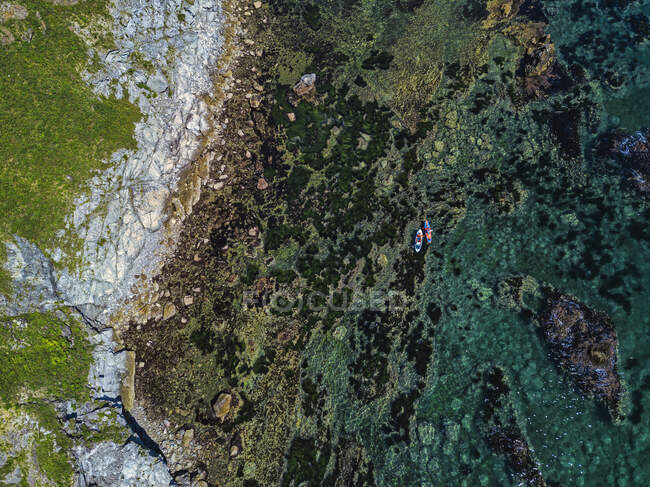 Вид з повітря на SUP серфери, Приморська область, Росія — стокове фото