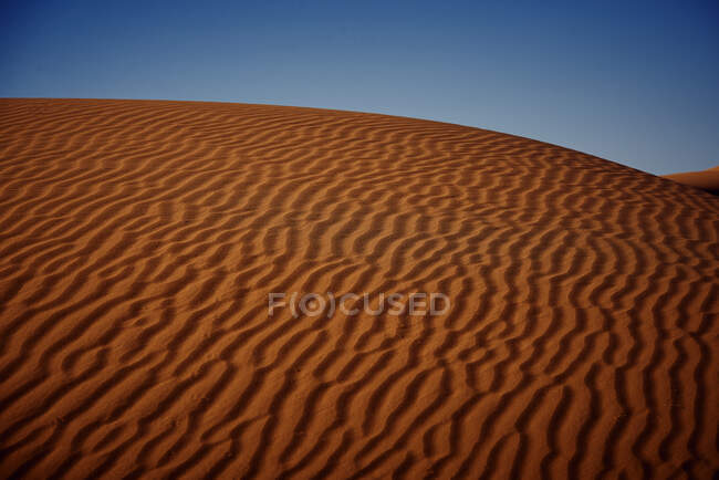 Formas y ondulaciones en las dunas del desierto - foto de stock