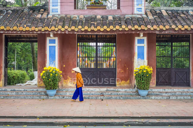 Dieu De Pagode (Chua Dieu De) Buddhistischer Tempel in Hue, Provinz Thua Thien-Hue, Vietnam — Stockfoto