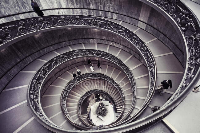 Museo Vaticano Escaleras locas vista - foto de stock