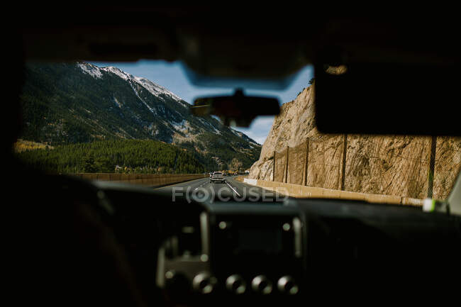 Roadtripping no Colorado, cenas do carro. — Fotografia de Stock
