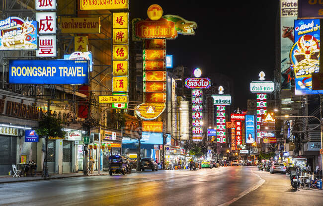 La ciudad china de Bangkok durante la pandemia de Covid 19 - foto de stock