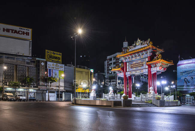 La città cinese di Bangkok durante la pandemia di Covid 19 — Foto stock