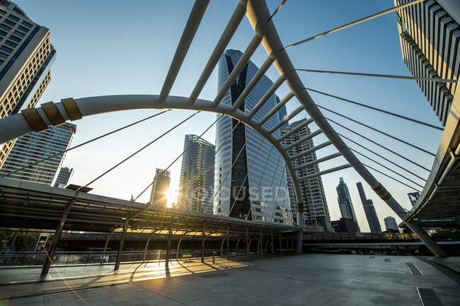 Modern architecture in the city, travel place on background — Stock Photo