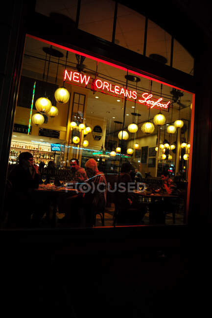 Abendessen in New Orleans Louisiana — Stockfoto