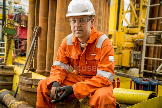 Stavanger Norvegia Oil Rig lavoratore — Foto stock