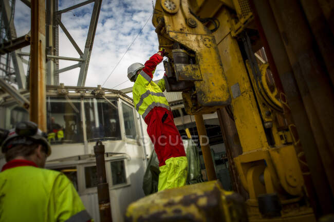 Stavanger Norway Oil Rig Workers — Stock Photo