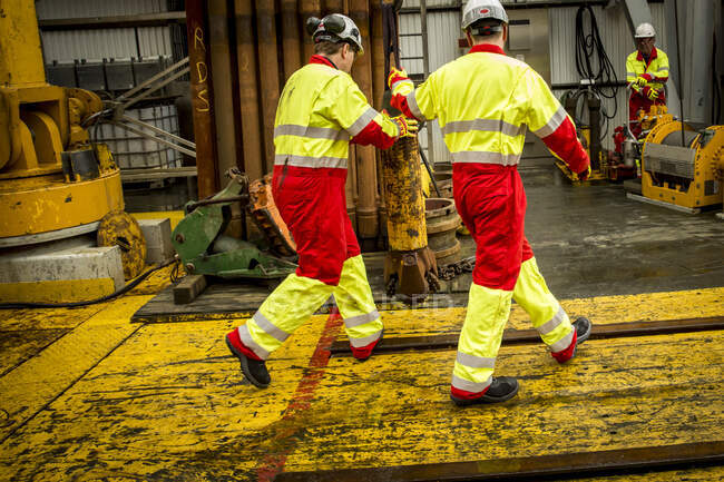 Stavanger Norwegen Ölarbeiter — Stockfoto