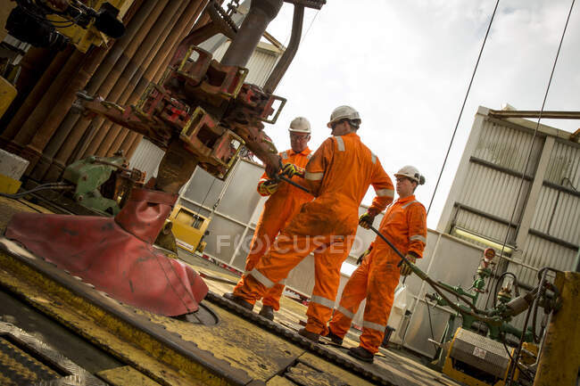 STAVANGER NORVÈGE OIL RIG WORKERS — Photo de stock