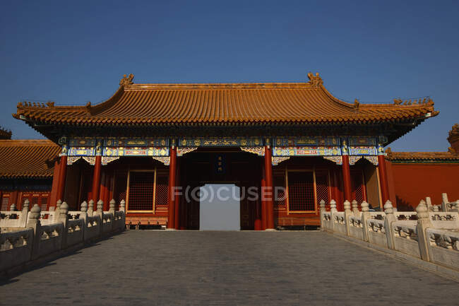 La bella vecchia architettura della città asiatica — Foto stock