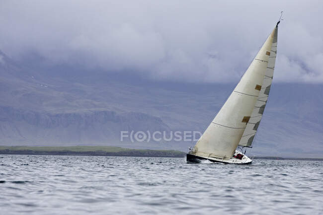 Nautical Vessel, sailboat on the sea. Travel — Stock Photo